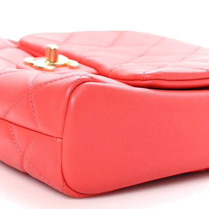 Chanel Lambskin Quilted Side-Packs Red 12 of 14