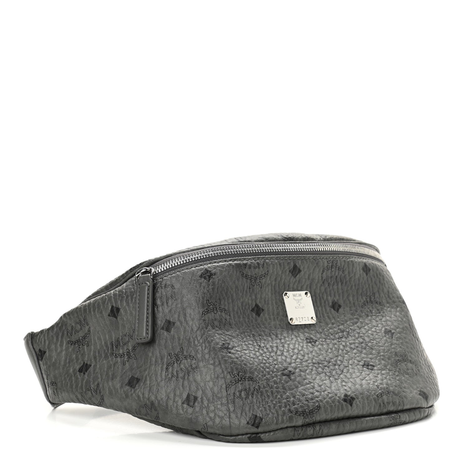 MCM Visetos Stark Belt Bag Grey 4 of 10