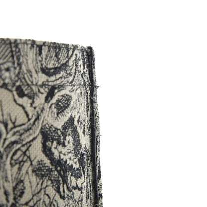 Christian Dior Canvas Embroidered Large Dioriviera Toile De Jouy Book Tote Black 10 of 12