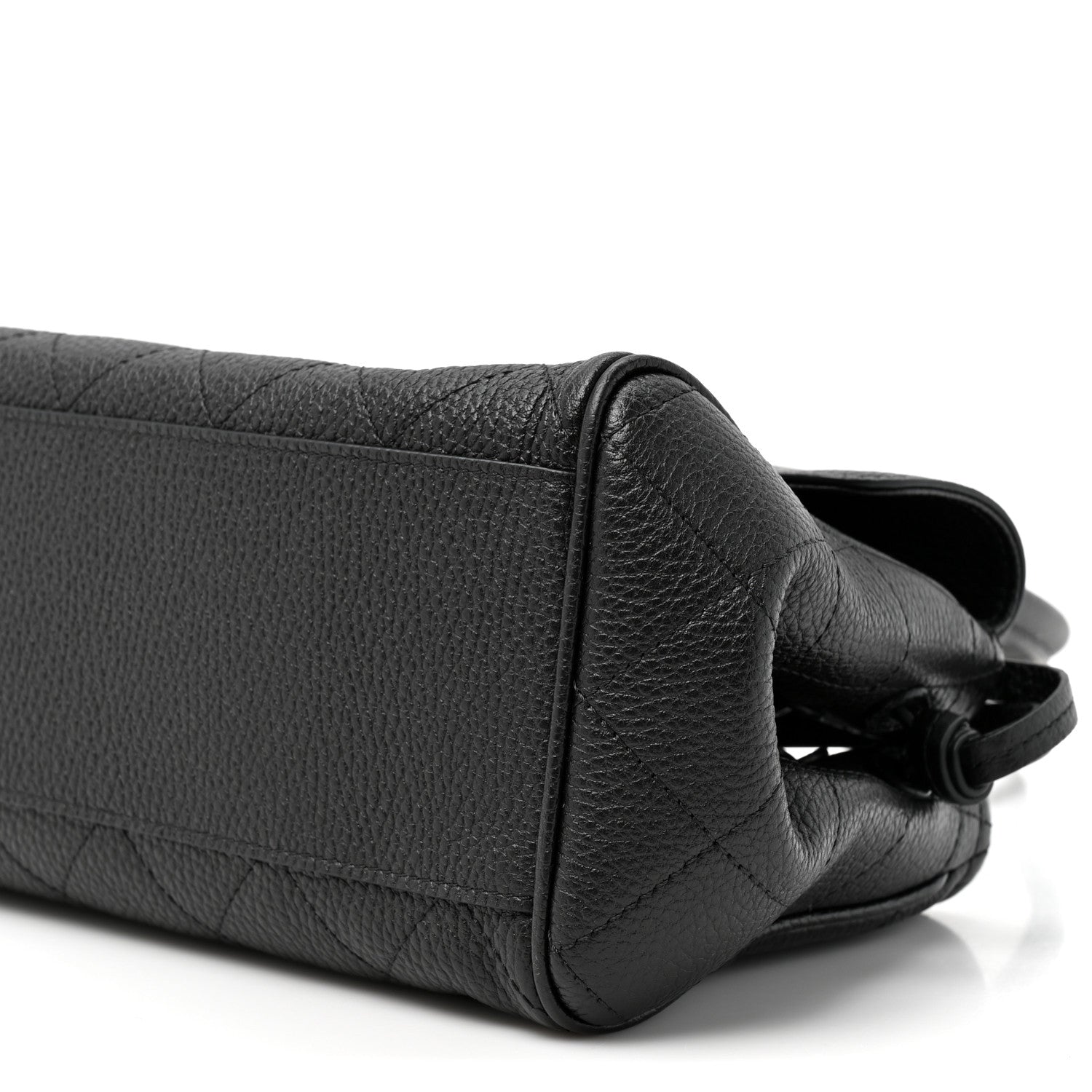 Chanel Grained Calfskin Stitched Urban Essentials Small Shopping Bag Black 9 of 10