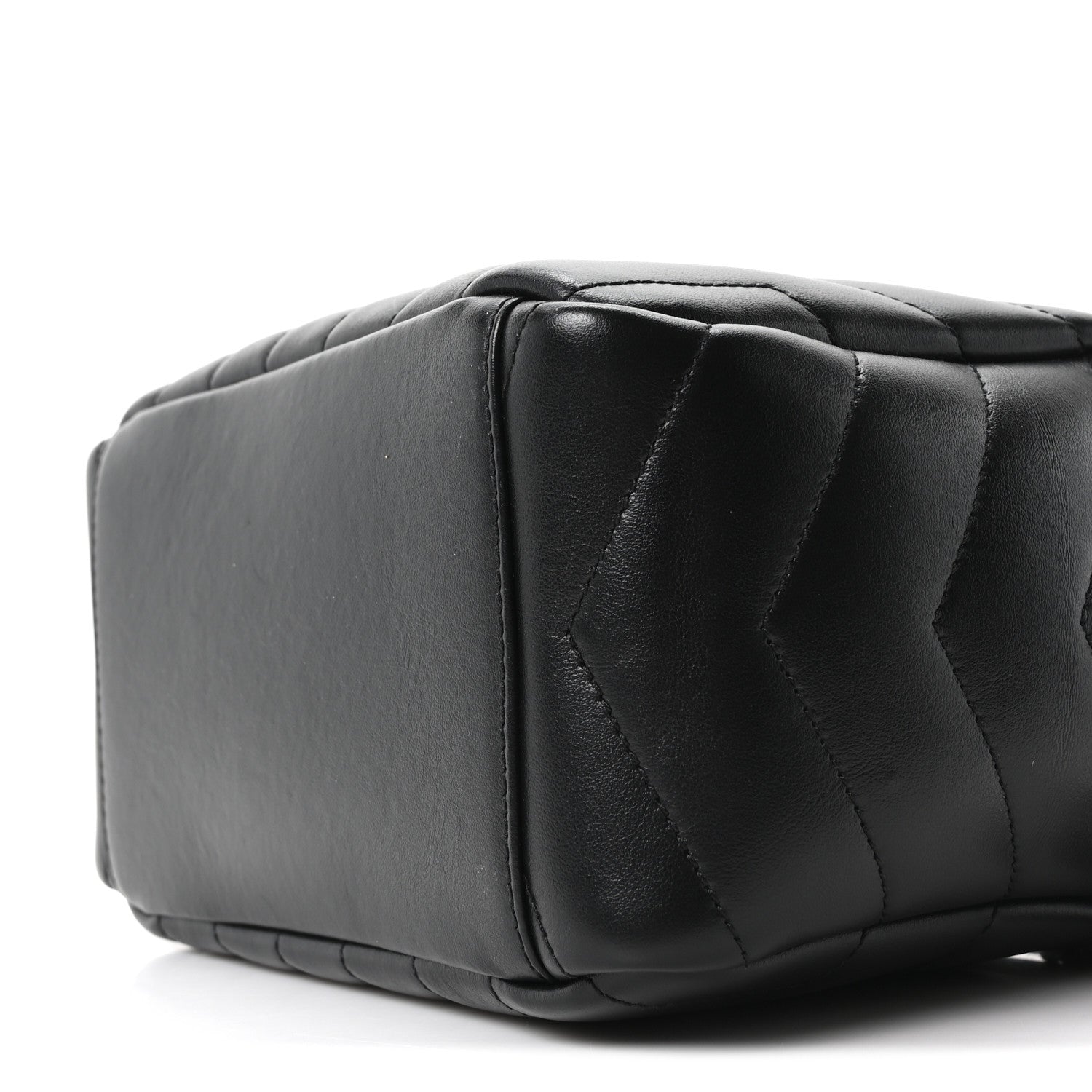 Saint Laurent Calfskin Y Quilted Monogram Small Loulou Bowling Bag Black 10 of 10
