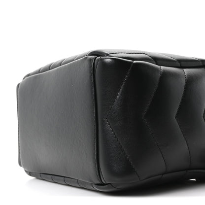Saint Laurent Calfskin Y Quilted Monogram Small Loulou Bowling Bag Black 10 of 10