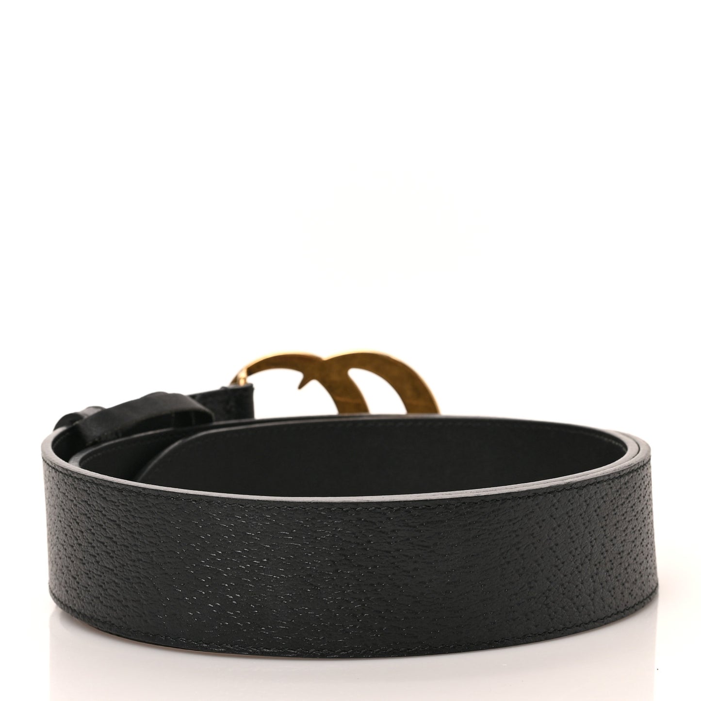 Textured Calfskin Double G 40mm Belt 90 36 Black