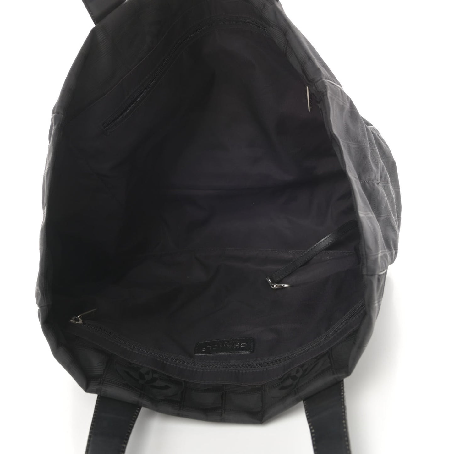 Nylon Large Travel Tote Black