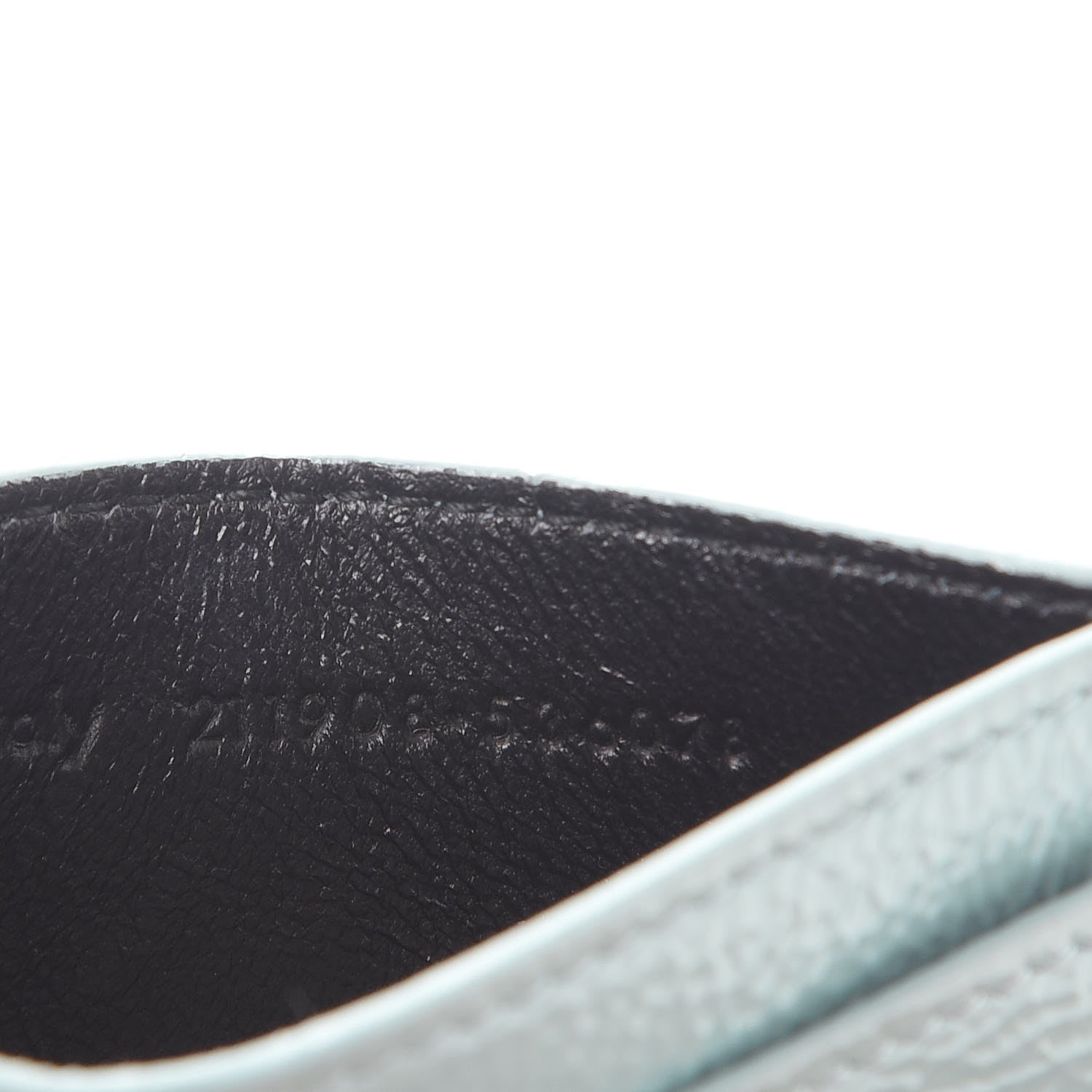 Saint Laurent Textured Patent Belle De Jour Card Case Light Green 8 of 9