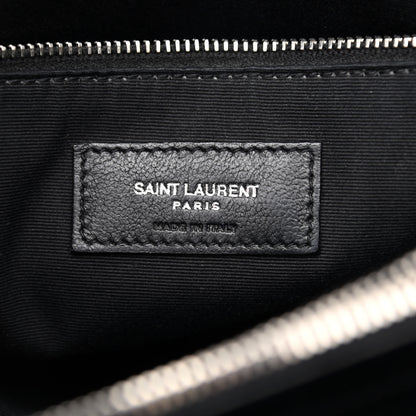 Saint Laurent Calfskin Y Quilted Monogram Medium Loulou Chain Satchel Black 6 of 10