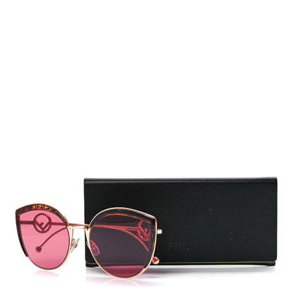 Fendi Metal Acetate F is Fendi FF Cat Eye Sunglasses FF 0290/S Pink Havana 7 of 7