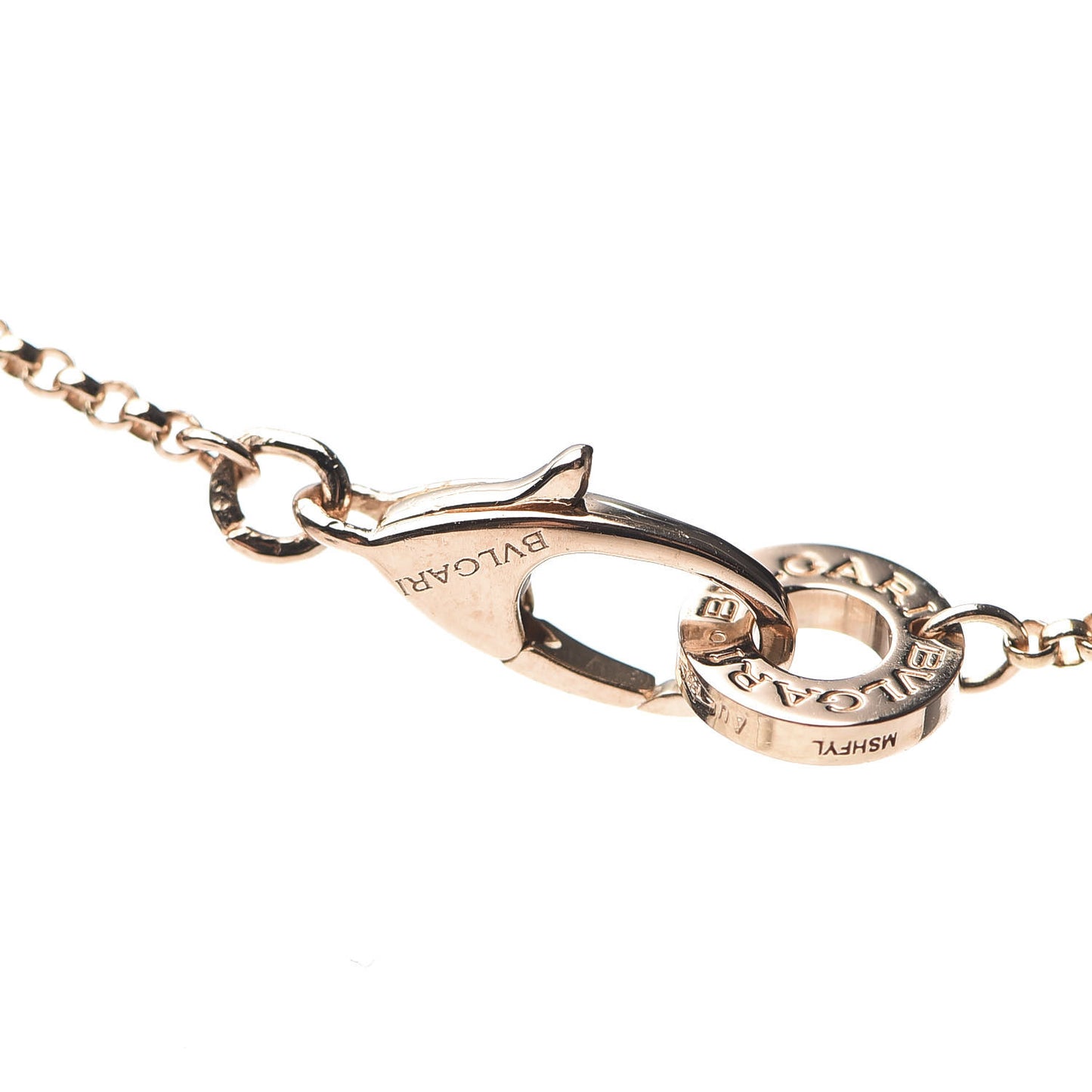 18K Rose Gold Cermet Small B.Zero1 Pendant Necklace