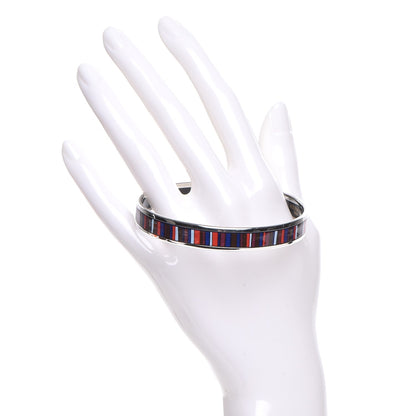 Hermes Enamel Printed Stripes Narrow Bracelet 70 2 of 6