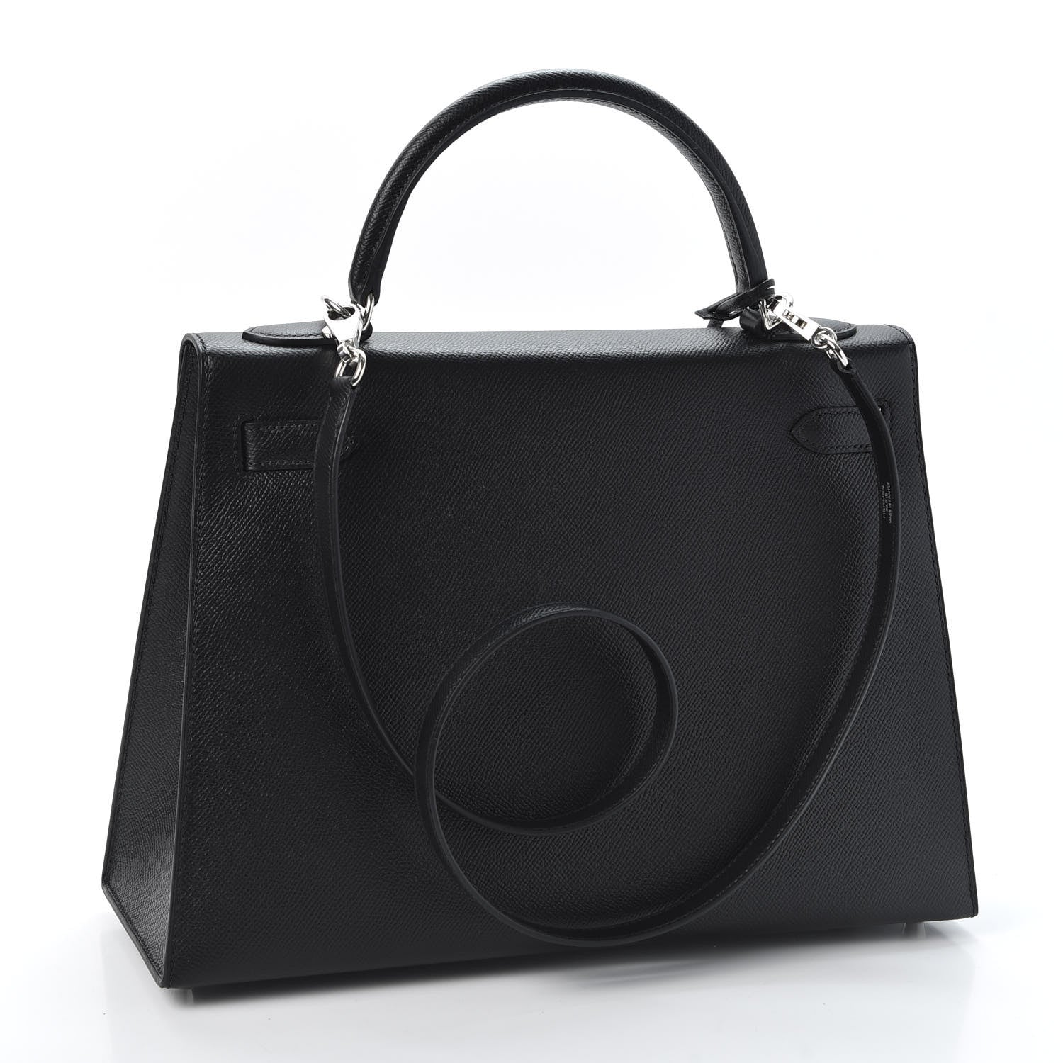 Hermes Epsom Kelly Sellier 32 Black 2 of 10