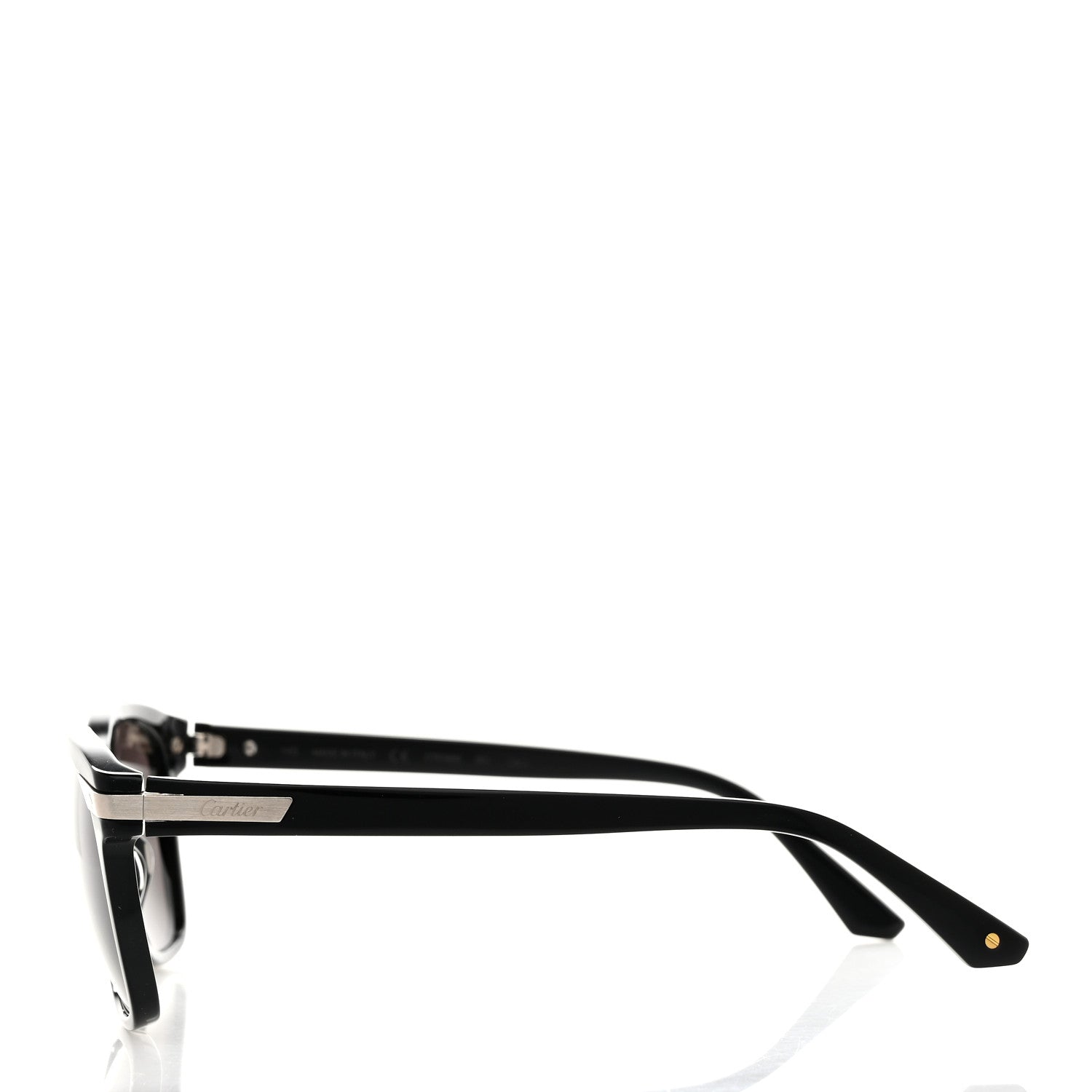Cartier Santos De Cartier Square Sunglasses CT0190S Black 3 of 8