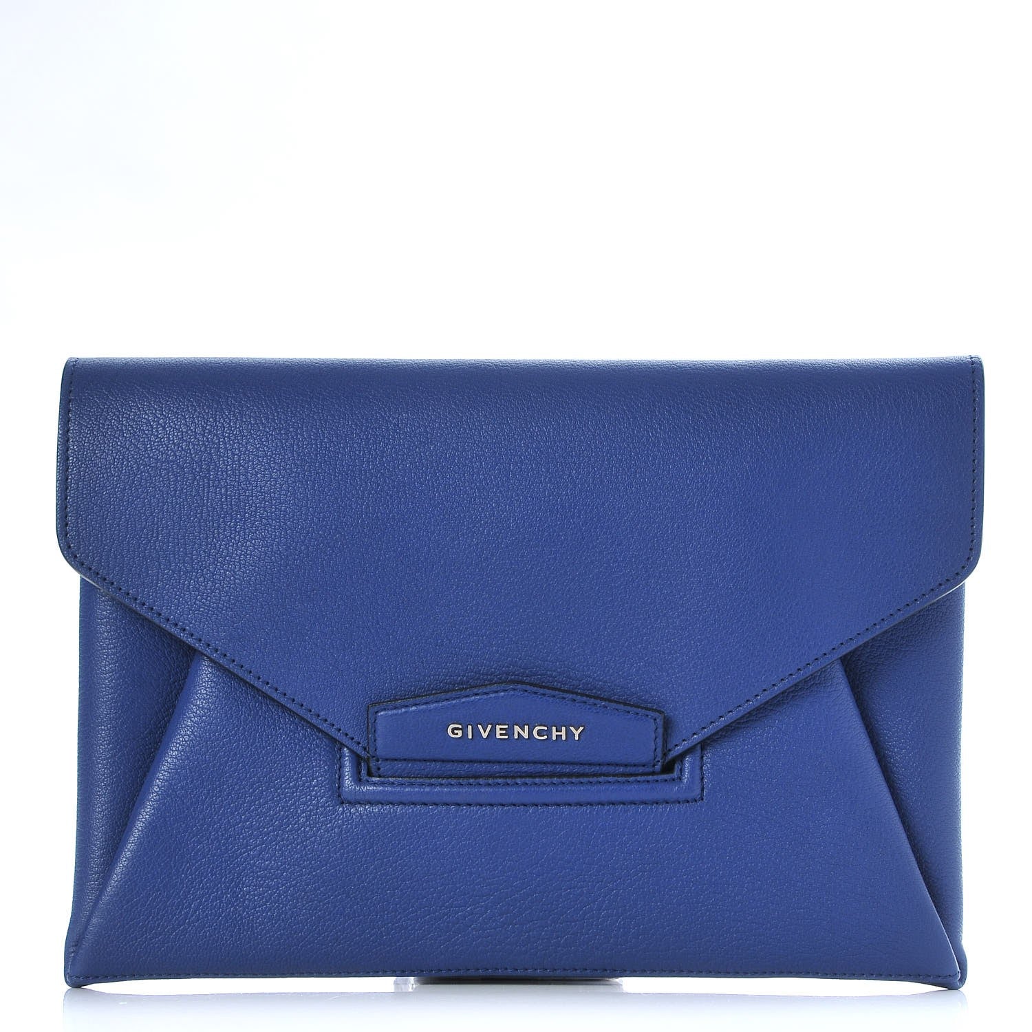 Givenchy Sugar Goatskin Medium Antigona Envelope Clutch Blue 1 of 7