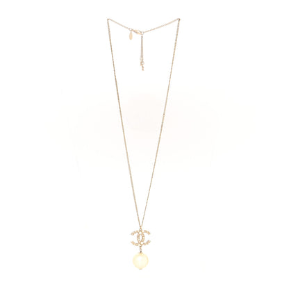 Chanel Pearl CC Drop Necklace Gold 3 of 5