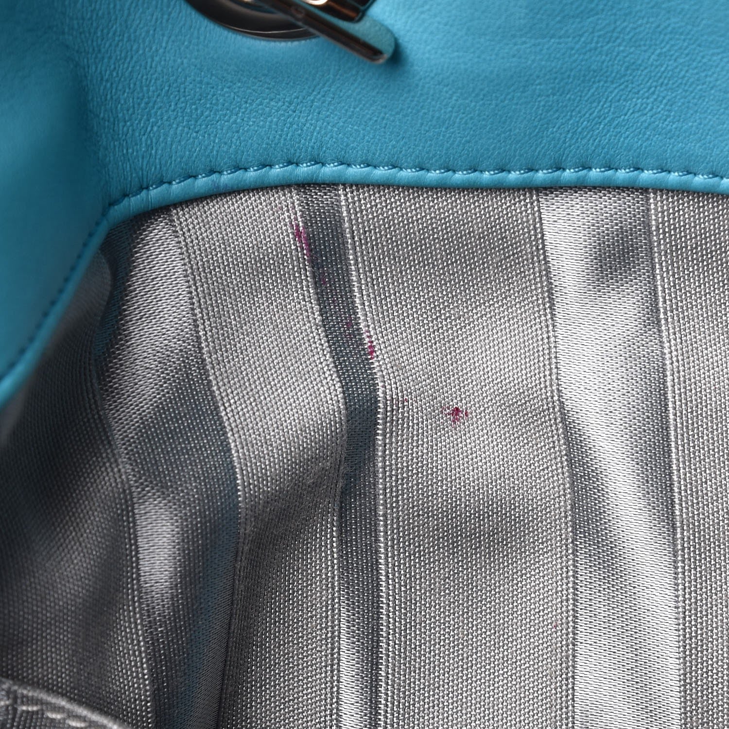 Chanel Lambskin CC Disc Tote Turquoise 9 of 12