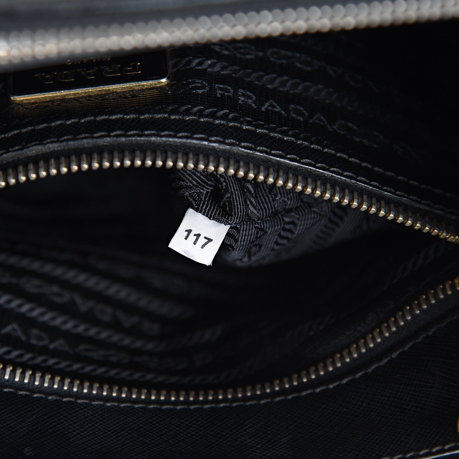 Prada Saffiano Small Galleria Double Zip Tote Black 9 of 29