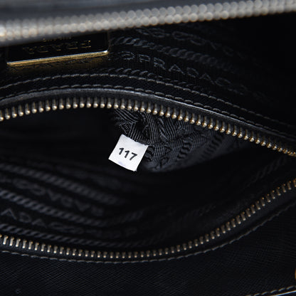 Prada Saffiano Small Galleria Double Zip Tote Black 9 of 29