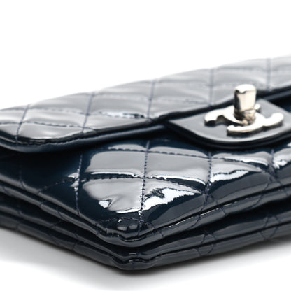 Chanel Patent Calfskin Mini Flap Crossbody Blue 10 of 12