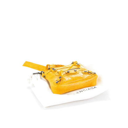 Balenciaga Agneau Mini First Bag Charm Jaune Epi 8 of 8