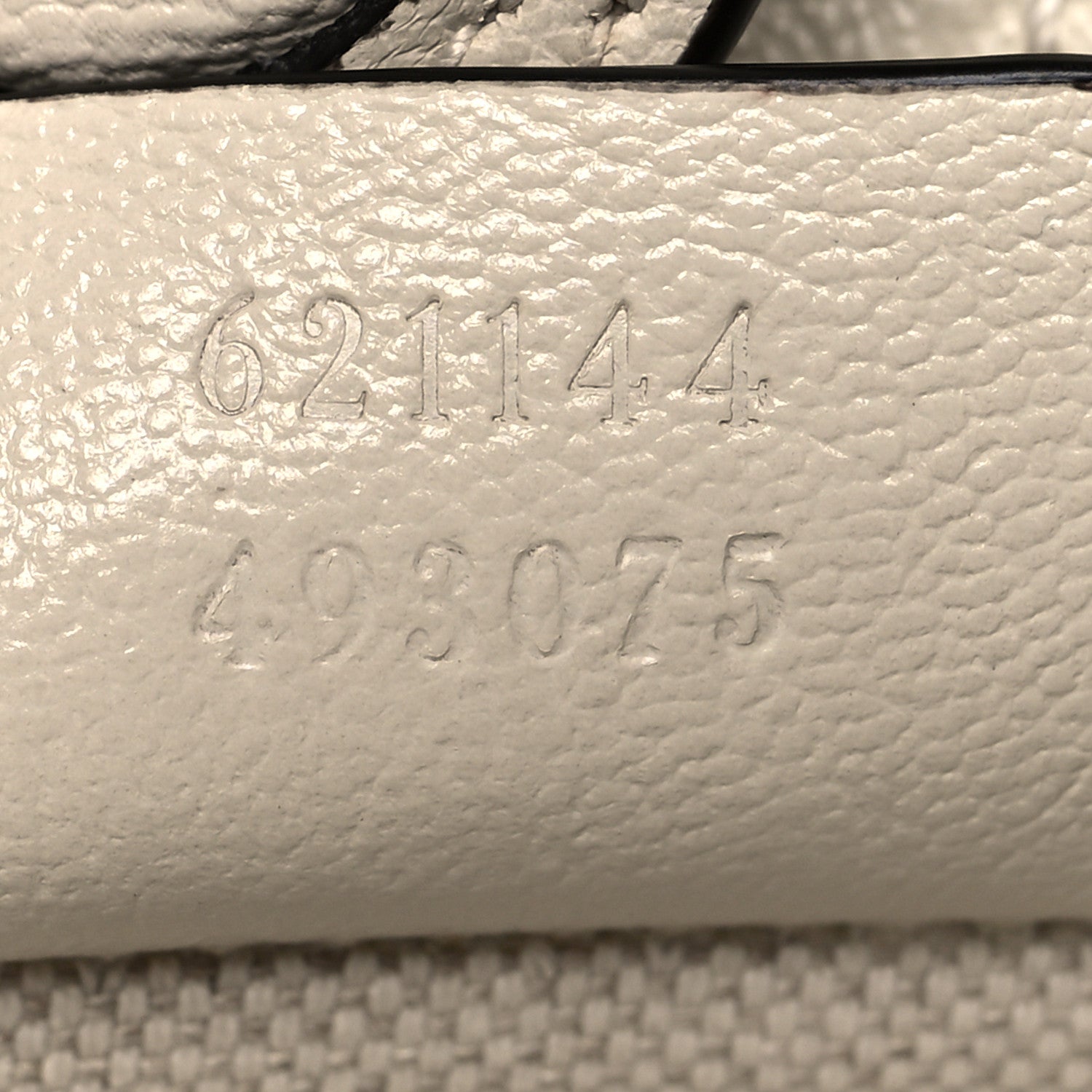 Gucci Monogram Calfskin Medium Horsebit 1955 Tote Bag Beige Mystic White 7 of 12