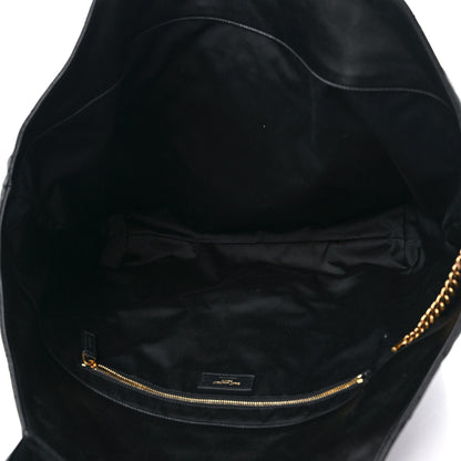 Saint Laurent Lambskin Quilted Maxi Icare Shopping Tote Black 6 of 10