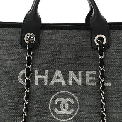 Chanel Canvas Medium Deauville Tote Grey 8 of 11