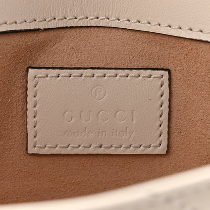 Gucci Calfskin Matelasse Monochrome GG Marmont Chain Belt Bag Mystic White 6 of 9