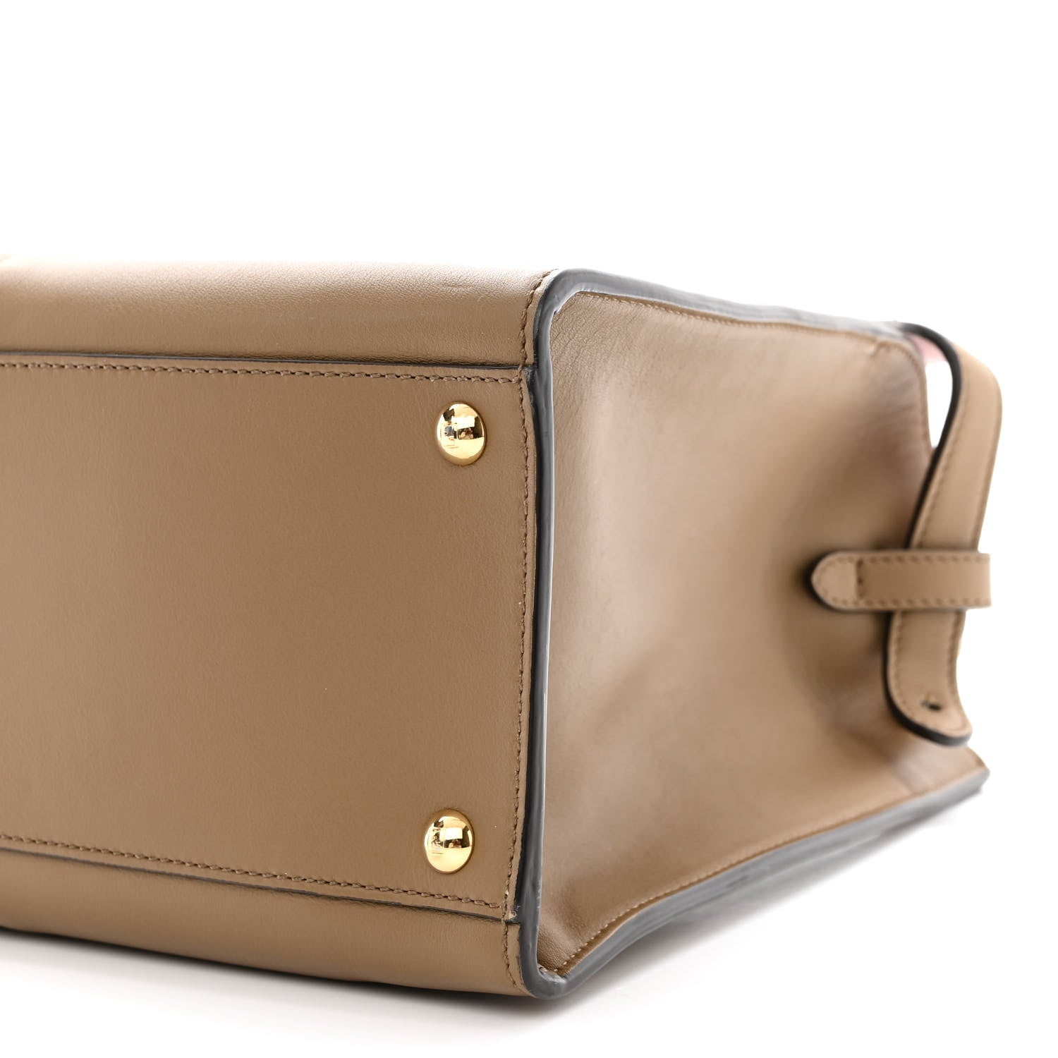 Fendi Vitello Seta Century Medium Peekaboo X-Lite Fango Mandorlo 10 of 10