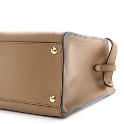 Fendi Vitello Seta Century Medium Peekaboo X-Lite Fango Mandorlo 10 of 10