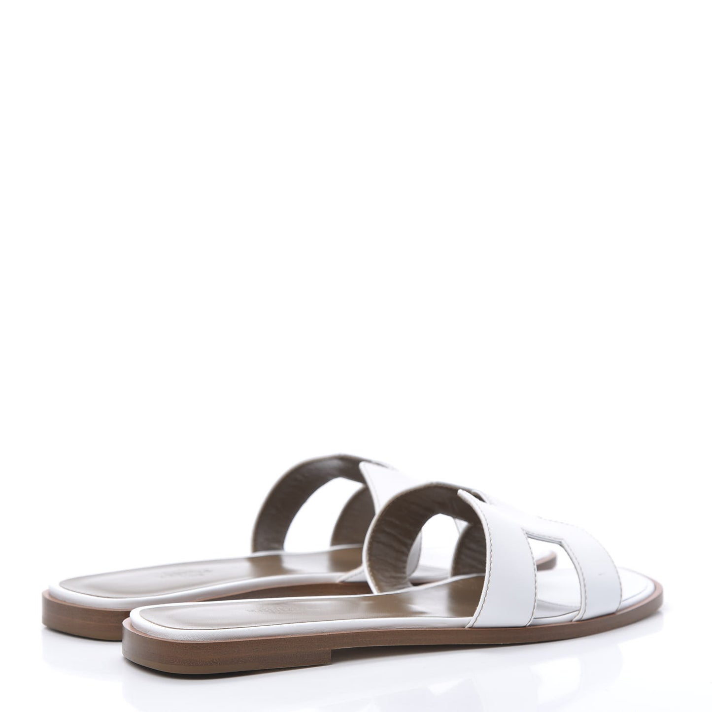 Box Calfskin Oran Sandals 39 White