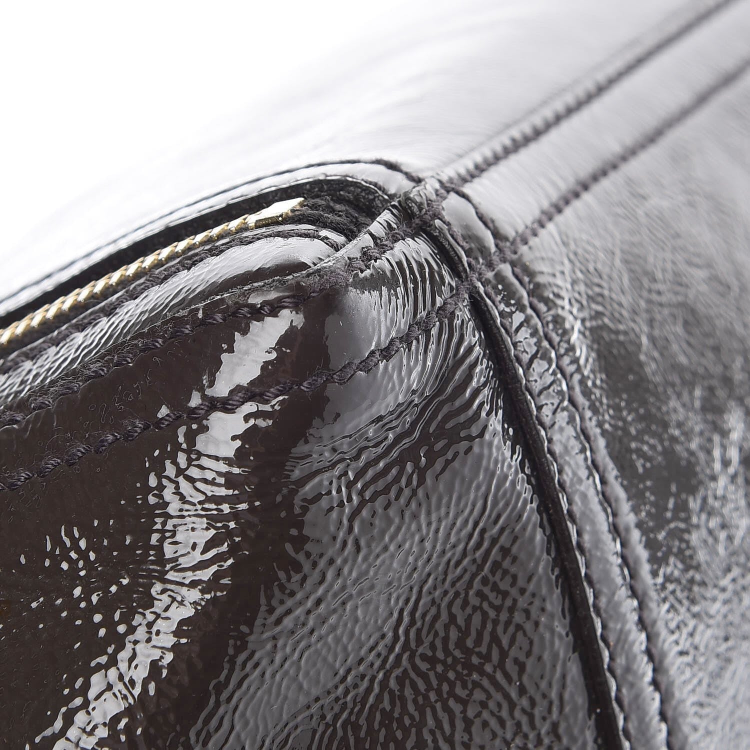 Saint Laurent Patent Medium Downtown Tote Grey 10 of 17