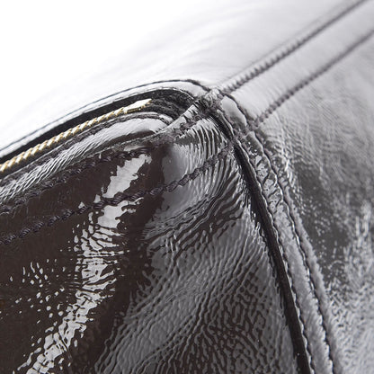 Saint Laurent Patent Medium Downtown Tote Grey 10 of 17