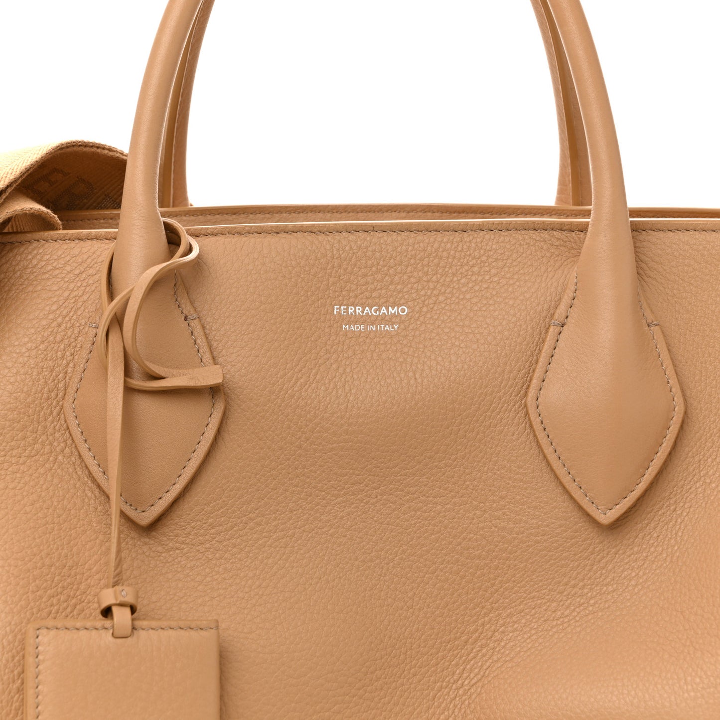Calfskin Large Star Tote Light Camel
