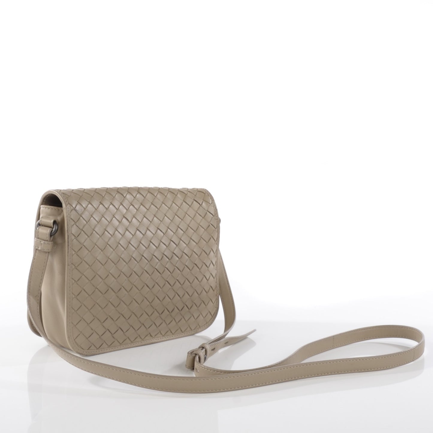 Nappa Intrecciato Messenger Bag Sand