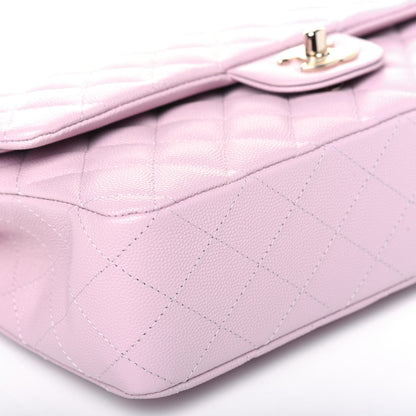 Chanel Caviar Quilted Medium Double Flap Light Pink 9 of 14