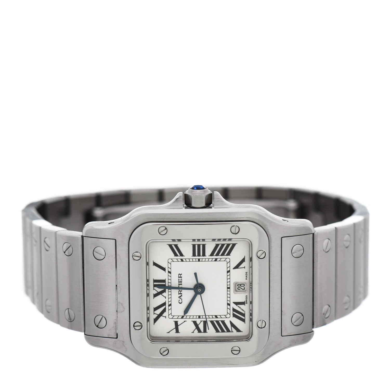 Cartier Stainless Steel 29mm Santos De Cartier Galbee Quartz Watch 2 of 5
