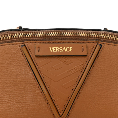 Versace Grained Calfskin Greca Belt Bag Brown 7 of 19