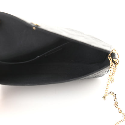 Louis Vuitton Empreinte Pochette Felicie Chain Wallet Black 6 of 9