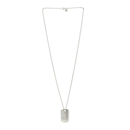 Tiffany Sterling Silver 1837 Dog Tag Pendant Necklace 3 of 4