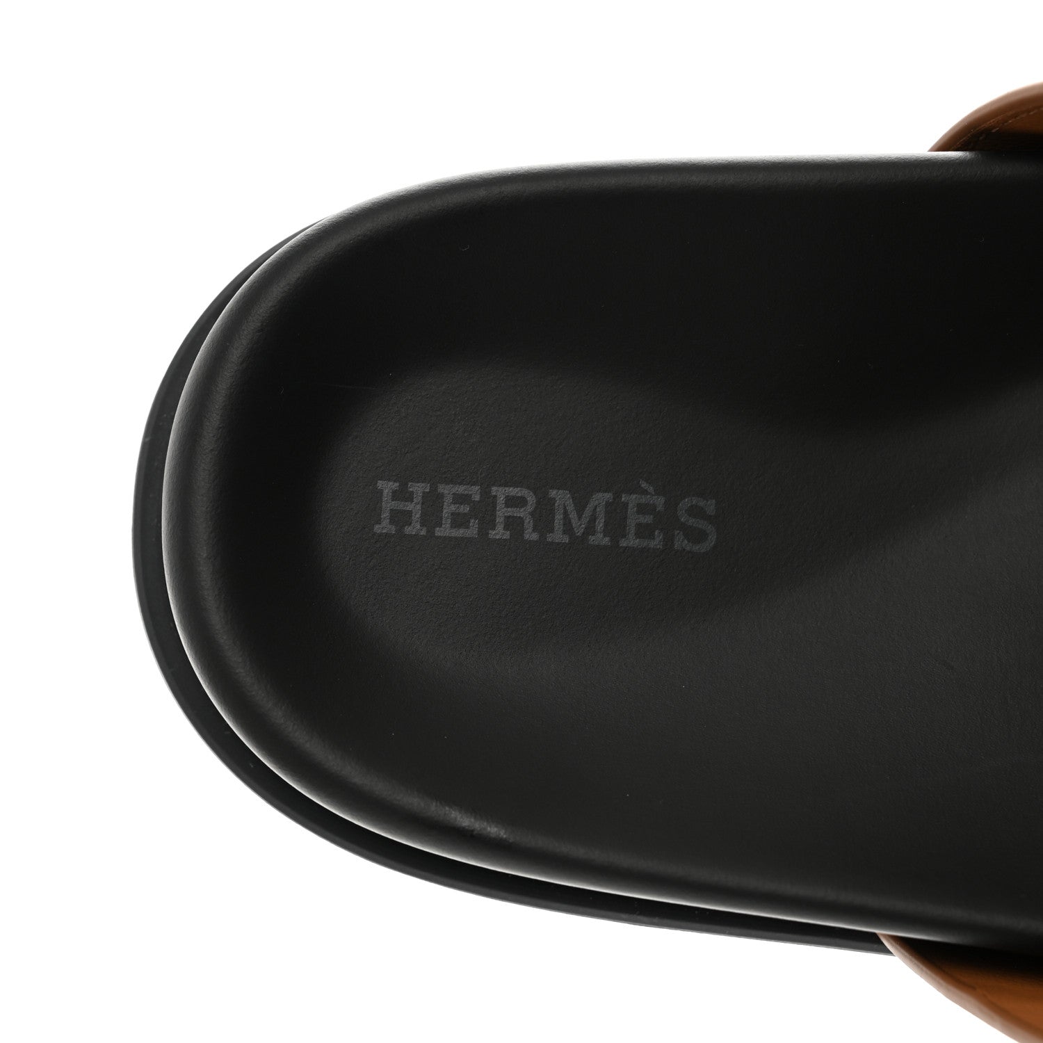 Hermes Calfskin Womens Chypre Sandals 38 Gold 7 of 9