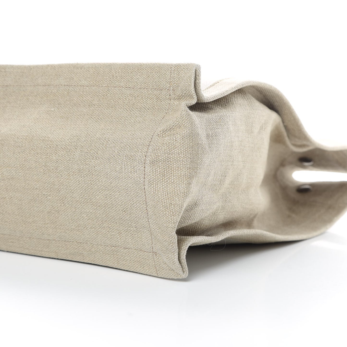 Linen Calfskin Rive Gauche Tote Optic White