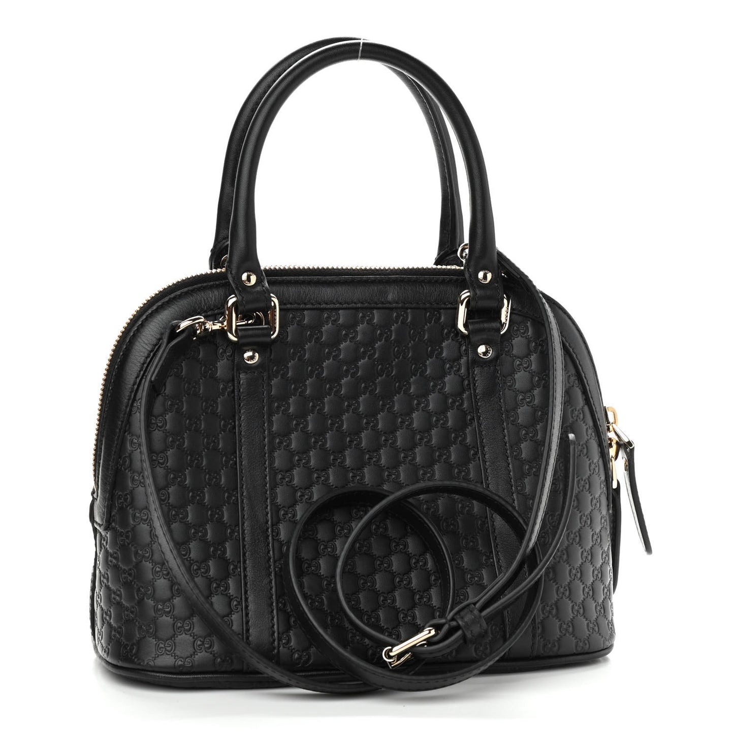 Microguccissima Mini Dome Bag Black