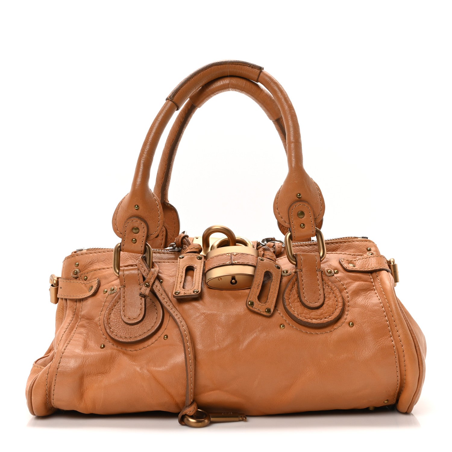 Chloe Calfskin Medium Paddington Satchel Tan 1 of 9