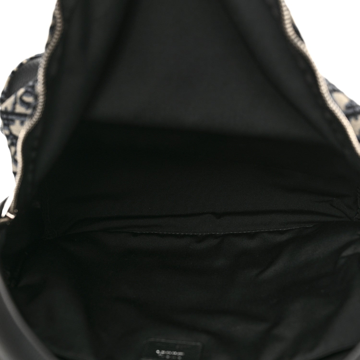 Christian Dior Oblique Calfskin Rider Backpack Beige Black 5 of 9