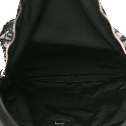 Christian Dior Oblique Calfskin Rider Backpack Beige Black 5 of 9
