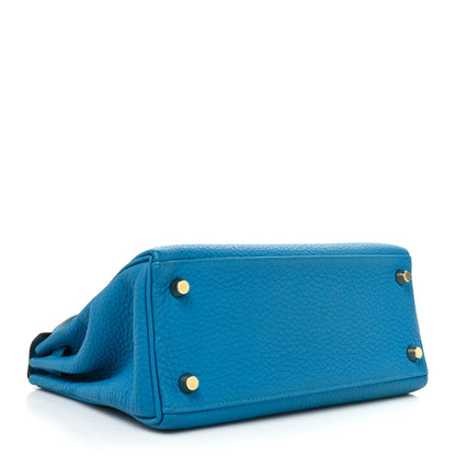 Hermes Togo Kelly Retourne 25 Bleu Zanzibar 4 of 10
