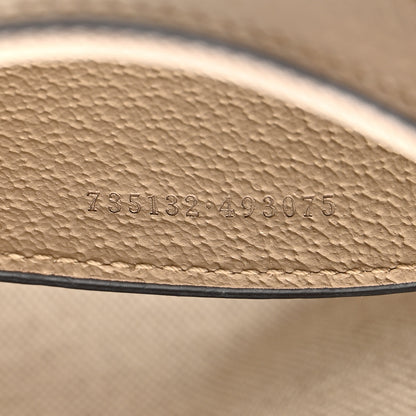 Gucci GG Supreme Monogram Textured Dollar Calfskin Web Small Ophidia GG Handbag Beige Mystic White Oatmeal 7 of 12