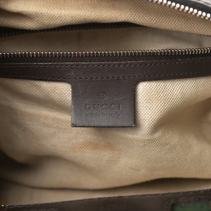 Gucci Monogram Vintage Web Medium Boston Dark Brown 6 of 22