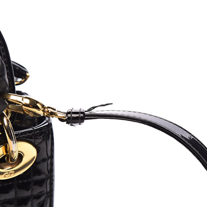 Christian Dior Patent Cannage Mini Lady Dior Black 12 of 15