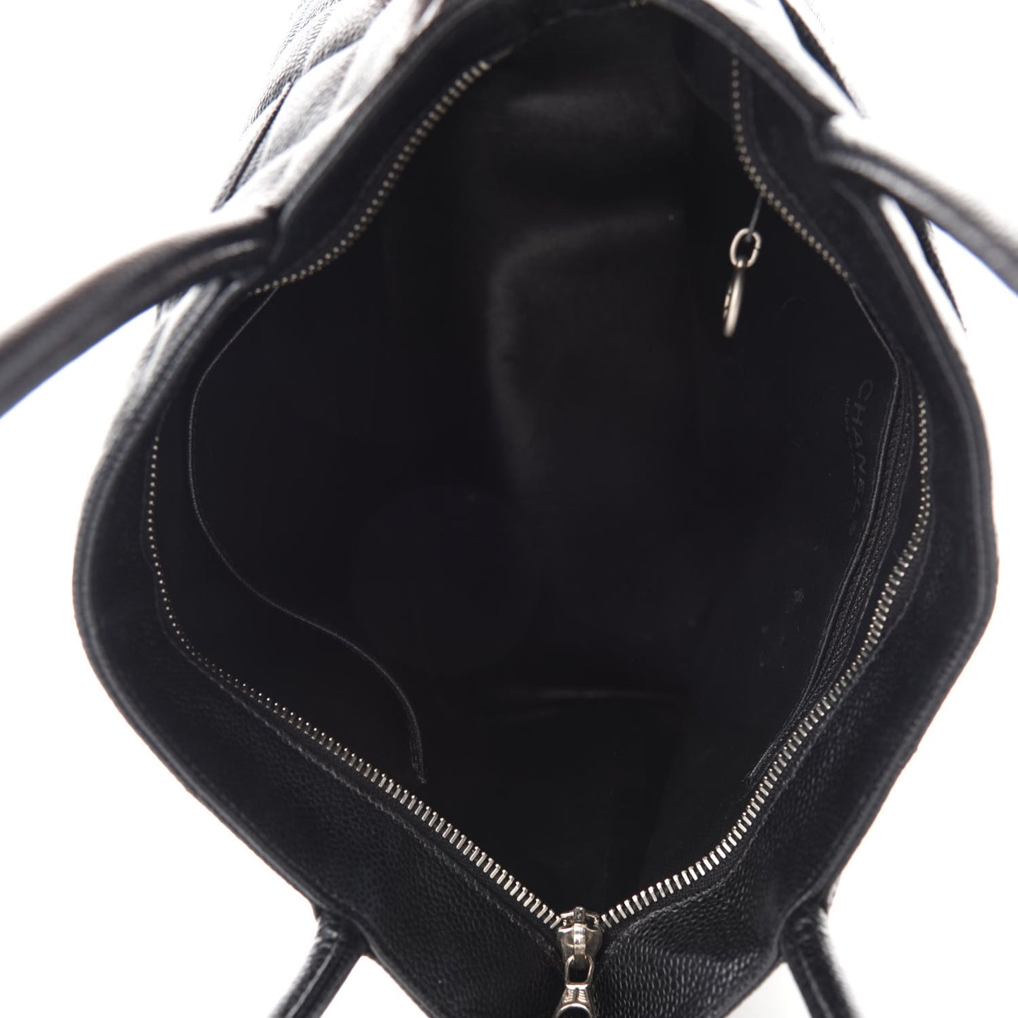 Caviar Quilted Medallion Tote Black