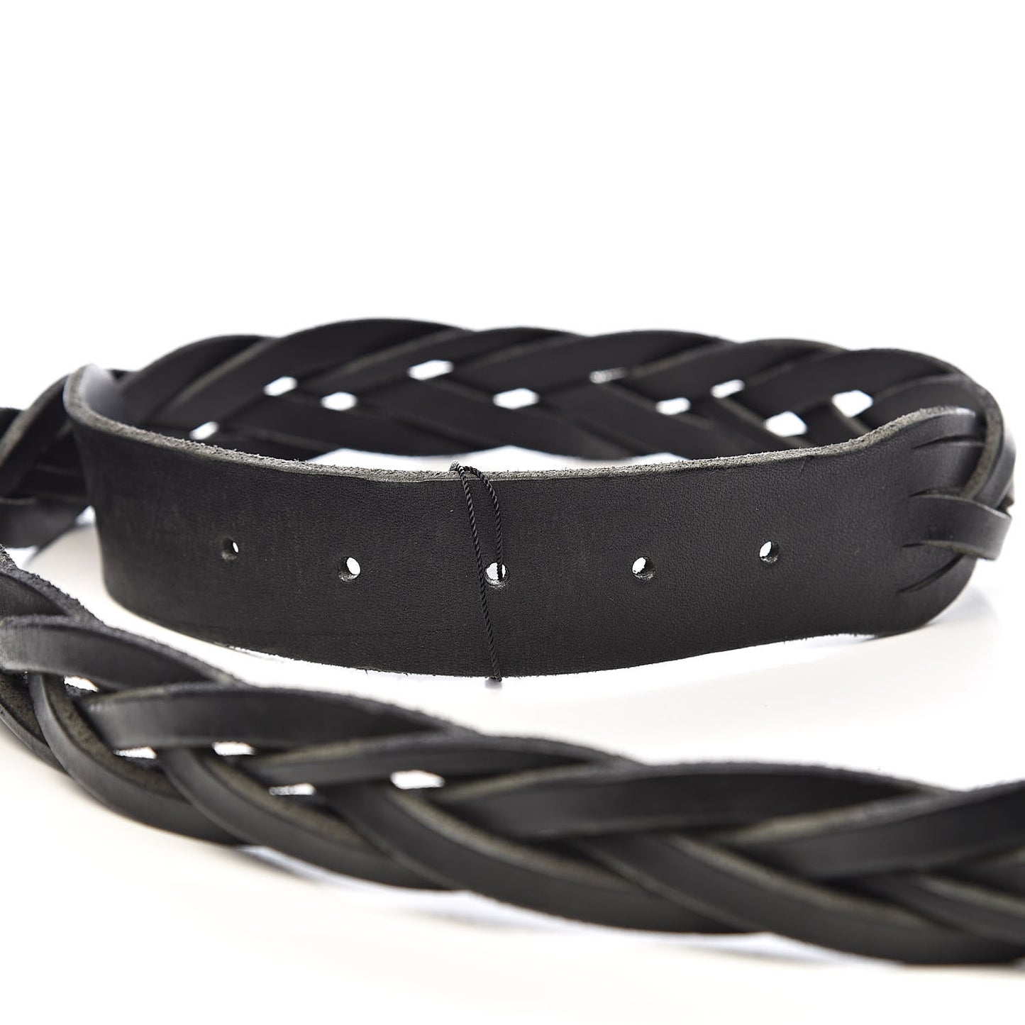 Calfskin Dionysus Braided Belt 95 38 Black
